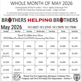 $31,000.00 CALENDAR TICKET item