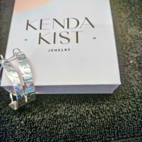 Kendra Kist Sterling Silver Bangle and Earrings item