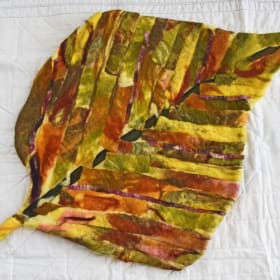 Felted leaf item