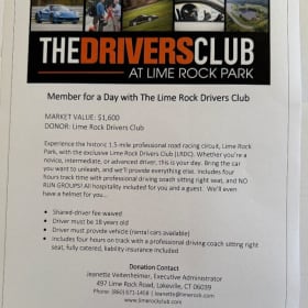 Member for a Day with the Lime Rock Drivers Club (Copy) item