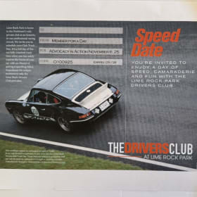 Member for a Day with the Lime Rock Drivers Club (Copy) item