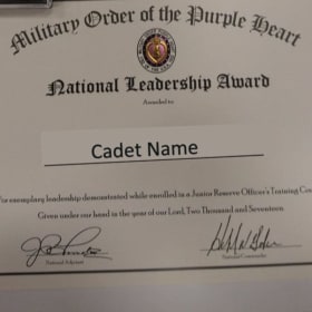 ROTC Certificate item