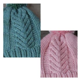 1x Adult, 2x Child Beanies - Acrylic & Alpaca Blend item