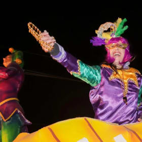 Gold Bag with 2 person riders Krewe of Isis item