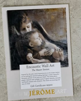 Encaustic Portrait from Jerome Art item