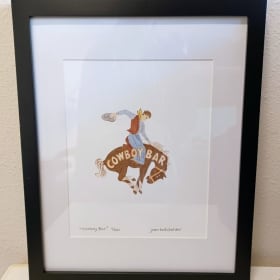 Cowboy Bar Watercolor item