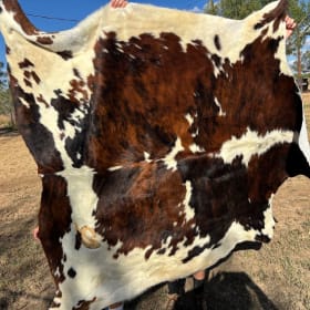 Large Cowhide Brown & White item