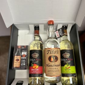 Wine and Titos bundle item