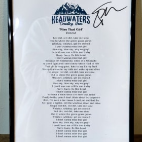 Autographed Ernest Lyrics to Miss That Girl item