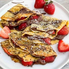 Hot Chocolate/Crepes (new item!) item