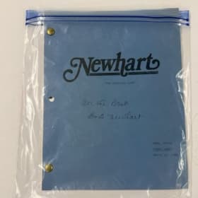 📺 Signed “Newhart” TV Script – Comedy Classic Collectible item