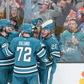 2 Club Level Sharks Tickets + Signed Eklund Puck + Parking item