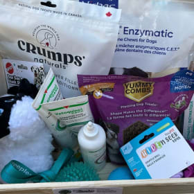 Gift basket from Steeples Veterinary Clinic item