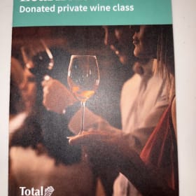 34. Private wine class for 10 item
