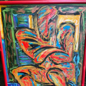 Painting "Introspection in Color" framed item