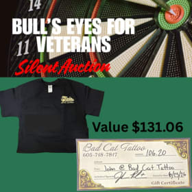 Photo of Tattoo Gift Certificate and T-shirt