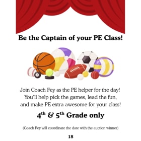 18. Captain of PE - 4th & 5th item
