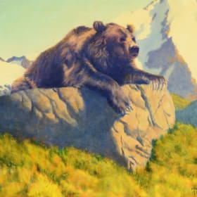 Framed Art Print: Fred Machetanz – “King of the Mountain” item
