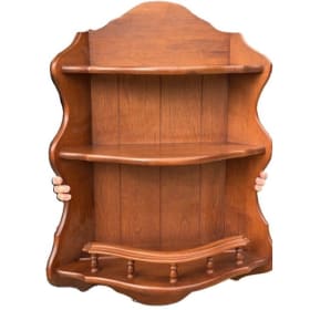 Wooden 3 tier wall shelf item