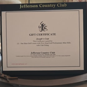 Jefferson Country Club Golf Lesson with PGA Pro Mike Stills⛳ item