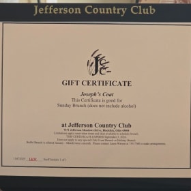 Jefferson Country Club Sunday Brunch for Four Guests🍳🥂 item