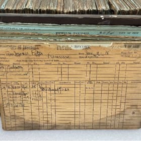 Sponsor an Object: P.S. 23 Boys’ Student Record Cards item