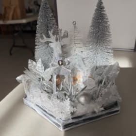 White and Silver Table Decoration item