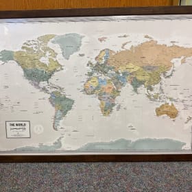🗺️ Handmade World Map from The Map Store (Charlotte, NC) item