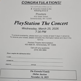 Proctors: Playstation The Concert item