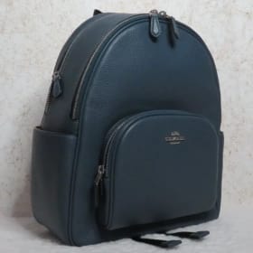 Coach Leather Court backpack denim blue item