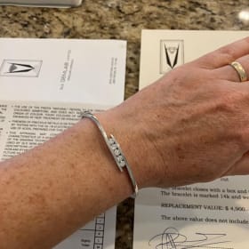 14kt White Gold Diamond Bracelet item