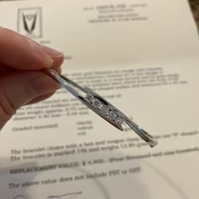 14kt White Gold Diamond Bracelet item