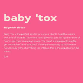Stay Face Lounge (Toronto): Baby'tox Botox treatment item