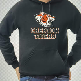 Black sweatshirt ADULT with school name & logo item
