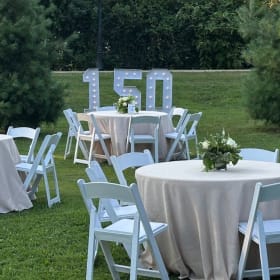 8. Faux Linen 108" Round Tablecloths (Q 10) item