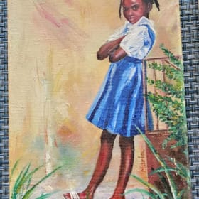 4 Small Hand-Painted Paintings item