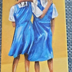 4 Small Hand-Painted Paintings item