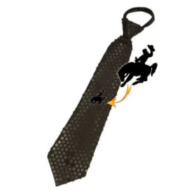 Black Neck Tie - ZIPPER item