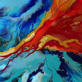 ORIGINAL Painting by Montréal Artist, Jackie Lunetta item