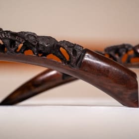 Wooden Elephant Tusks (Set 1) item