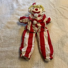 Hand made sock clown dolls item