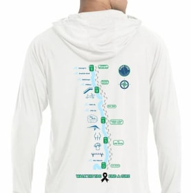 White long sleeved sun shirt item
