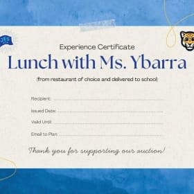 Lunch with Ms. Ybarra item