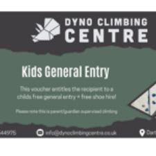 Dyno climb children's climb and shoe hire item