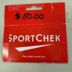 $50 gift card from Sportchek item