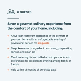 Private Chef Soirée item