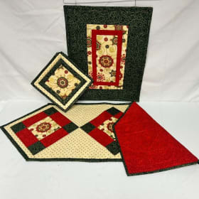 Hand Quilted Holiday Set item