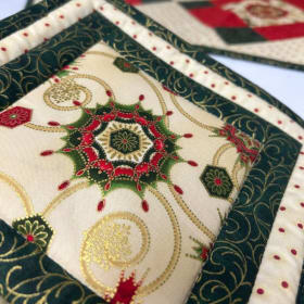 Hand Quilted Holiday Set item