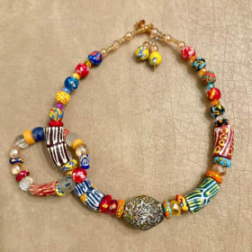 Multicolor Zebra Jewelry Set item