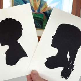 Cut Arts – Two Hand-Cut Silhouette Portraits item